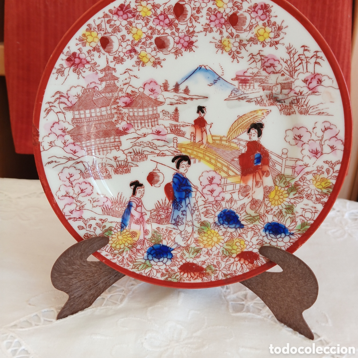 Vintage: Plato Porcelana Japonesa Kutani Vintage