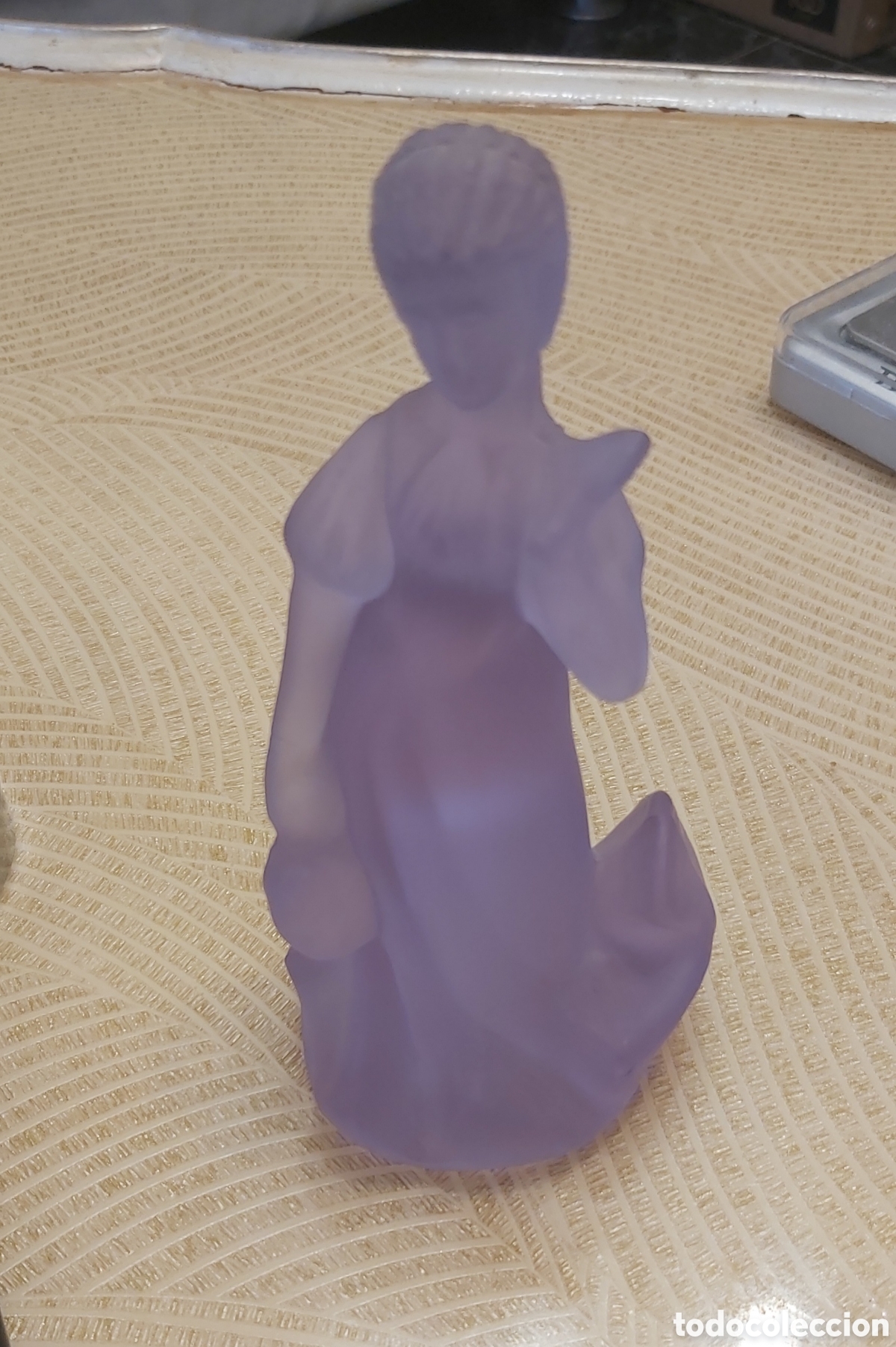 Vintage: Figura Dama Cristal Esmerilado Murano Art D&eacute;co