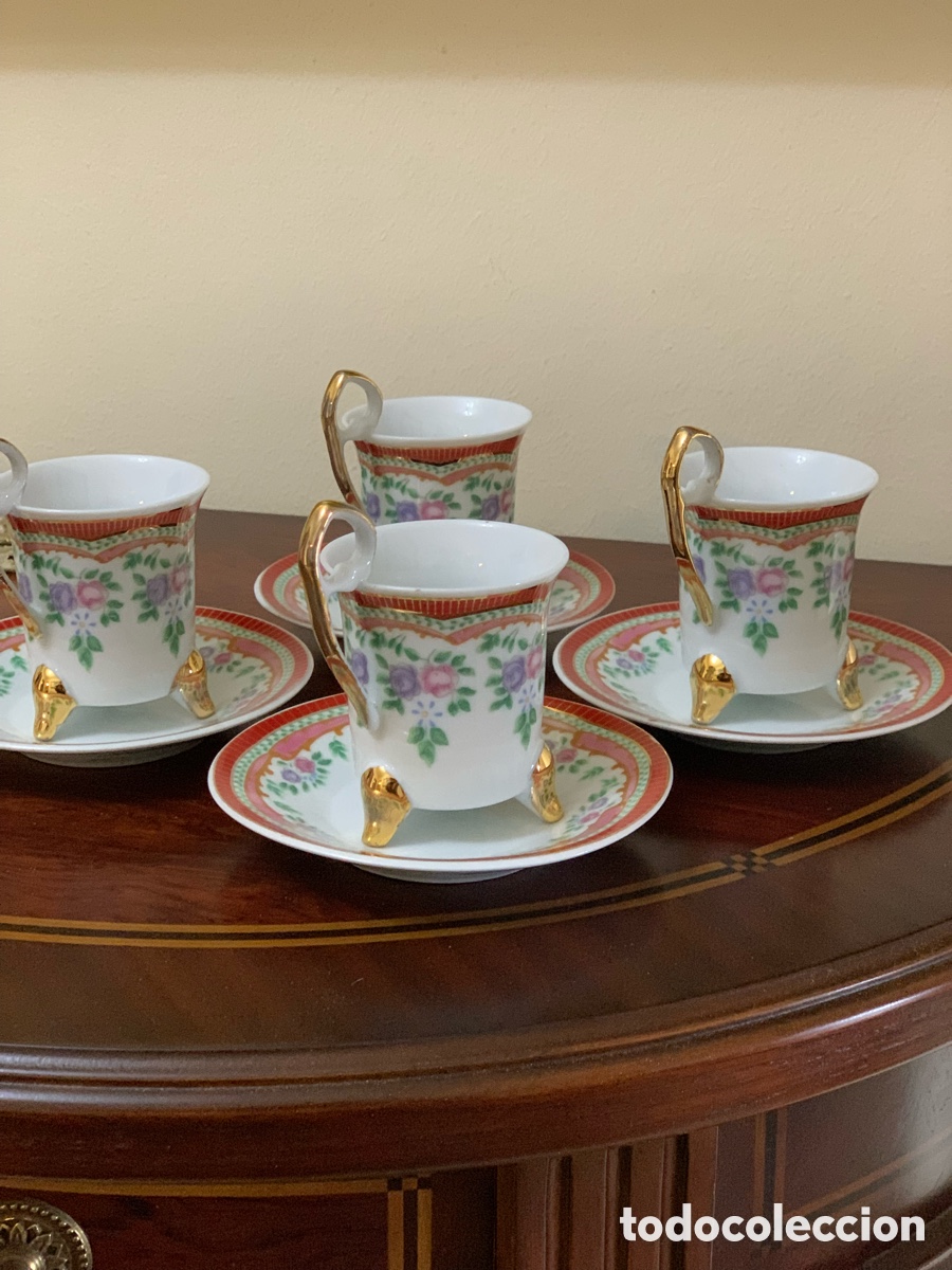 Vintage: 4 tazas de porcelana