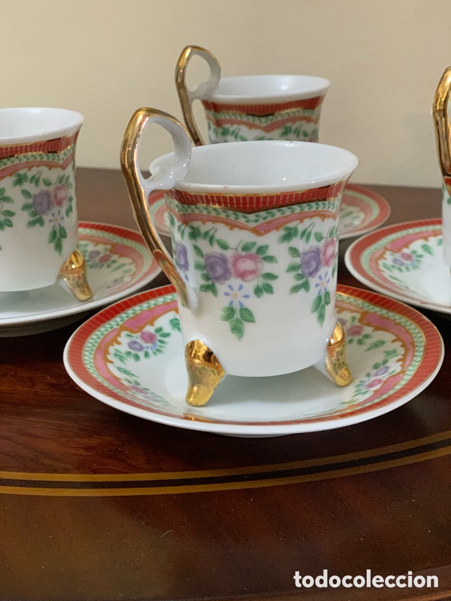 Vintage: 4 tazas de porcelana