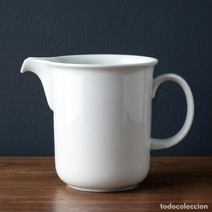Vintage: Jarra Porcelana Blanca THOMAS (Rosenthal Group) Alemania - Dise&ntilde;o Minimalista Vintage 15,5 cm