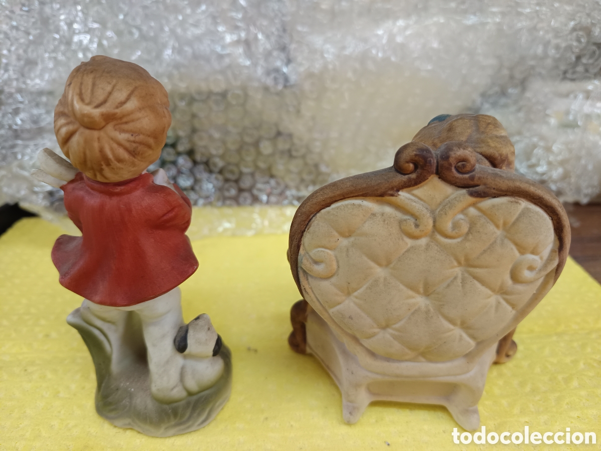 Vintage: Dos Figuras de biscuit - Foto 2