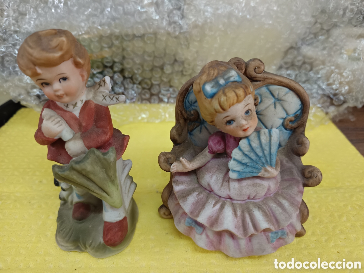 Vintage: Dos Figuras de biscuit