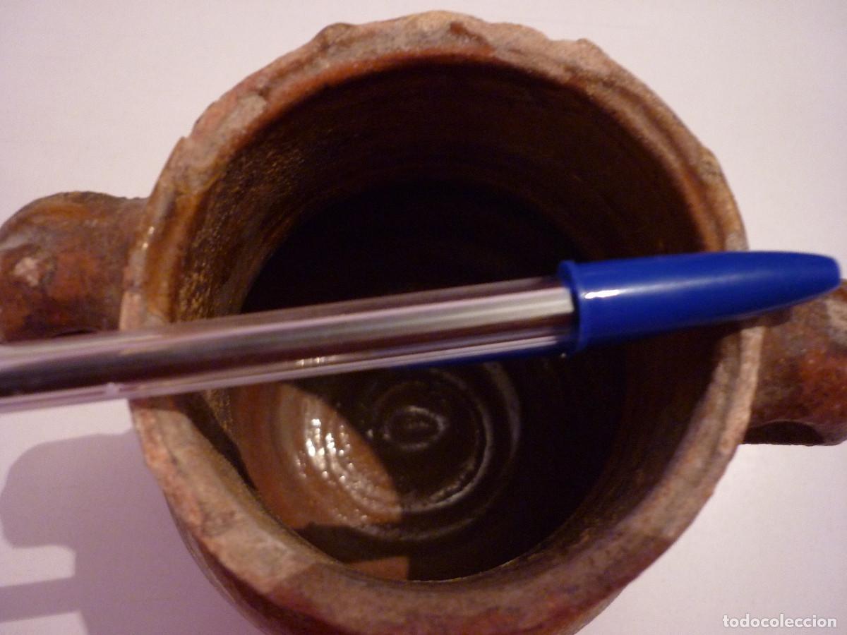 Vintage: PEQUE&Ntilde;A OLLA DE BARRO COMARCA GUADIX - necesita limpieza -