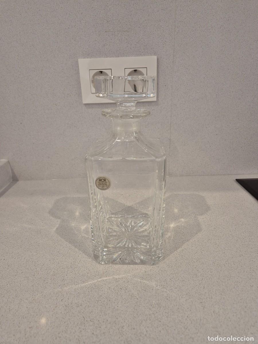 Vintage: Licorera Vintage Italiana Cristal Tallado RCR