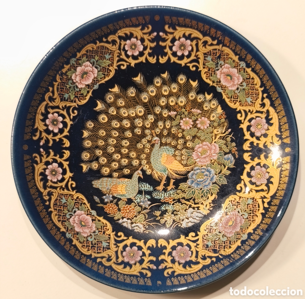Vintage: Platito Japon&eacute;s, decada de los 60, sello KIWC producto de exportaci&oacute;n Maebata, Arita, JApan