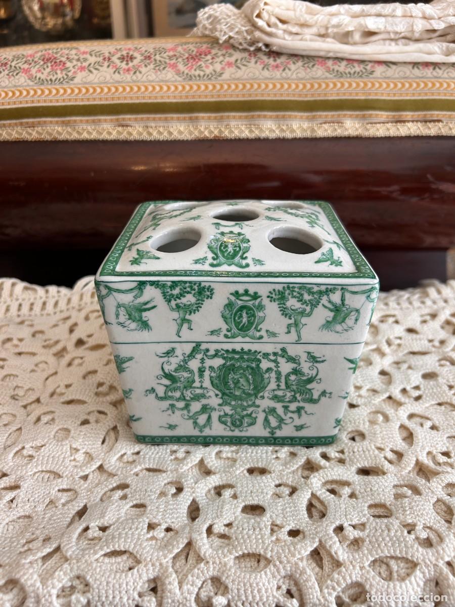 Vintage: Florero cer&aacute;mica oriental