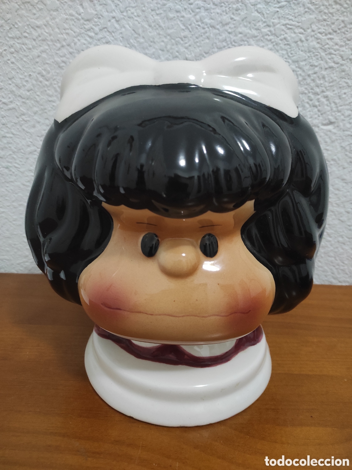 Vintage: Hucha vintage de MAFALDA de cer&aacute;mica