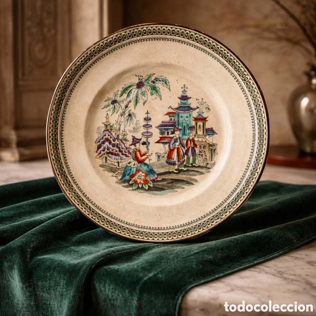 Vintage: Plato Antiguo Ironstone &ldquo;New Pekin&rdquo; Oriental Vintage