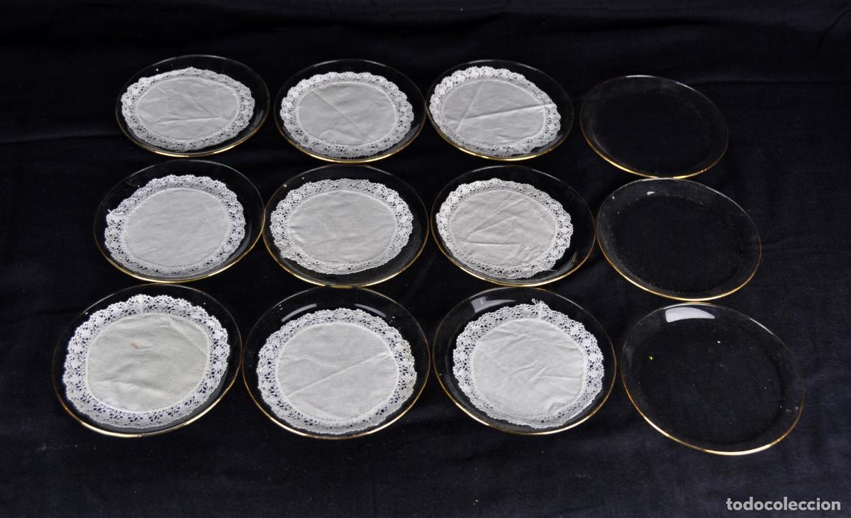 Vintage: 12 posavasos cristal