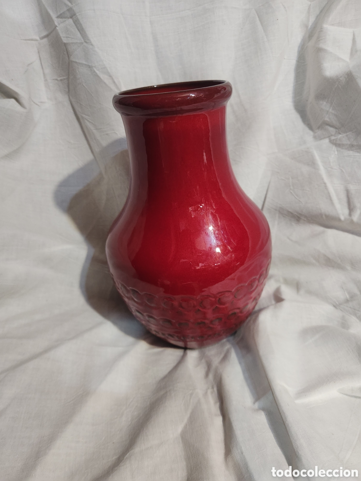 Vintage: INENCONTRABLE JARRON CERAMINA ESMALTADA POSIBLE RIMINI ROSSO. DE BITOSI. A&Ntilde;OS 60