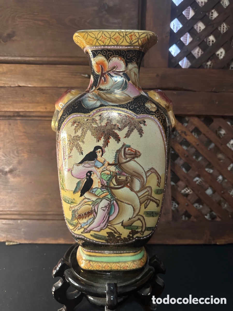 Vintage: Jarr&oacute;n porcelana Satsuma