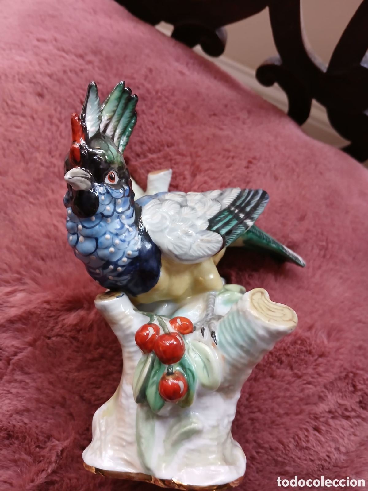 Vintage: Figura de Ave, vintage. Porcelana Regy- Barcelona Espa&ntilde;a