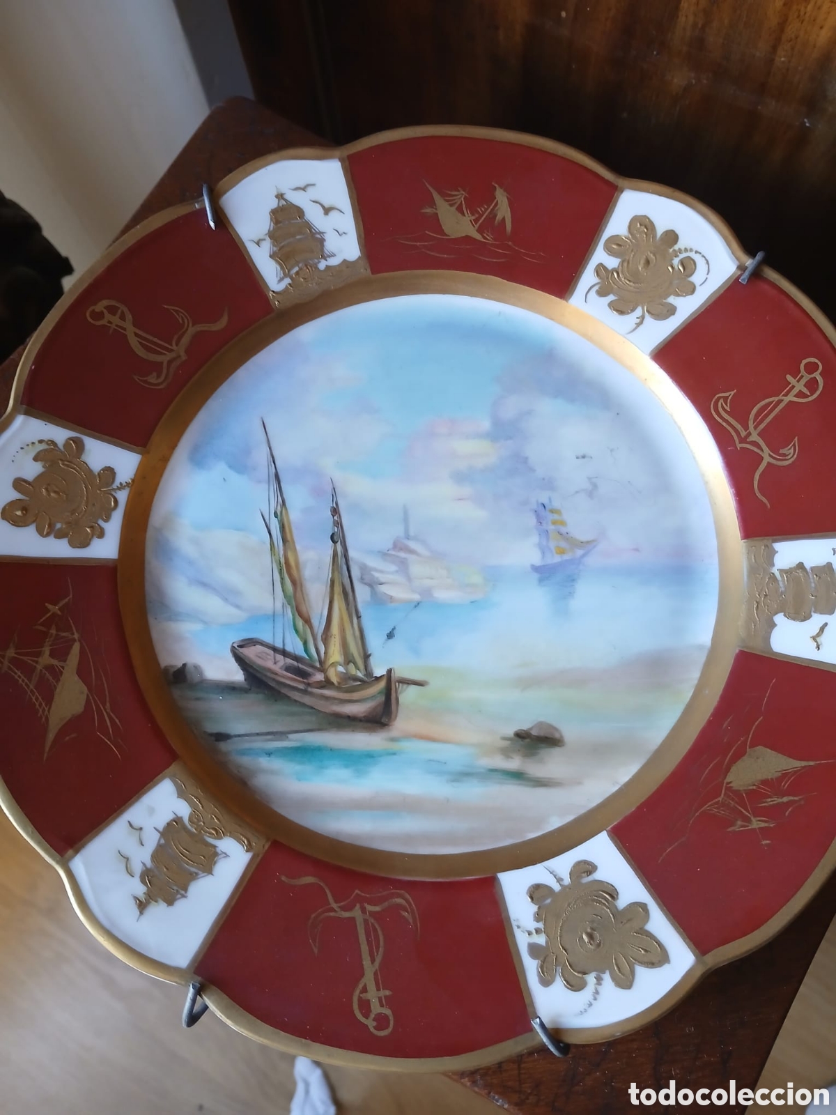 Vintage: Plato de Porcelana Checoslovaquia