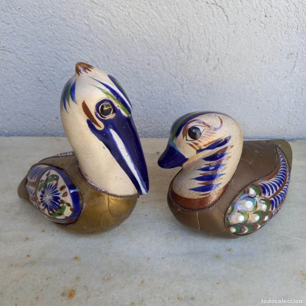 Vintage: PAREJA FIGURAS CER&Aacute;MICA MEXICANA.