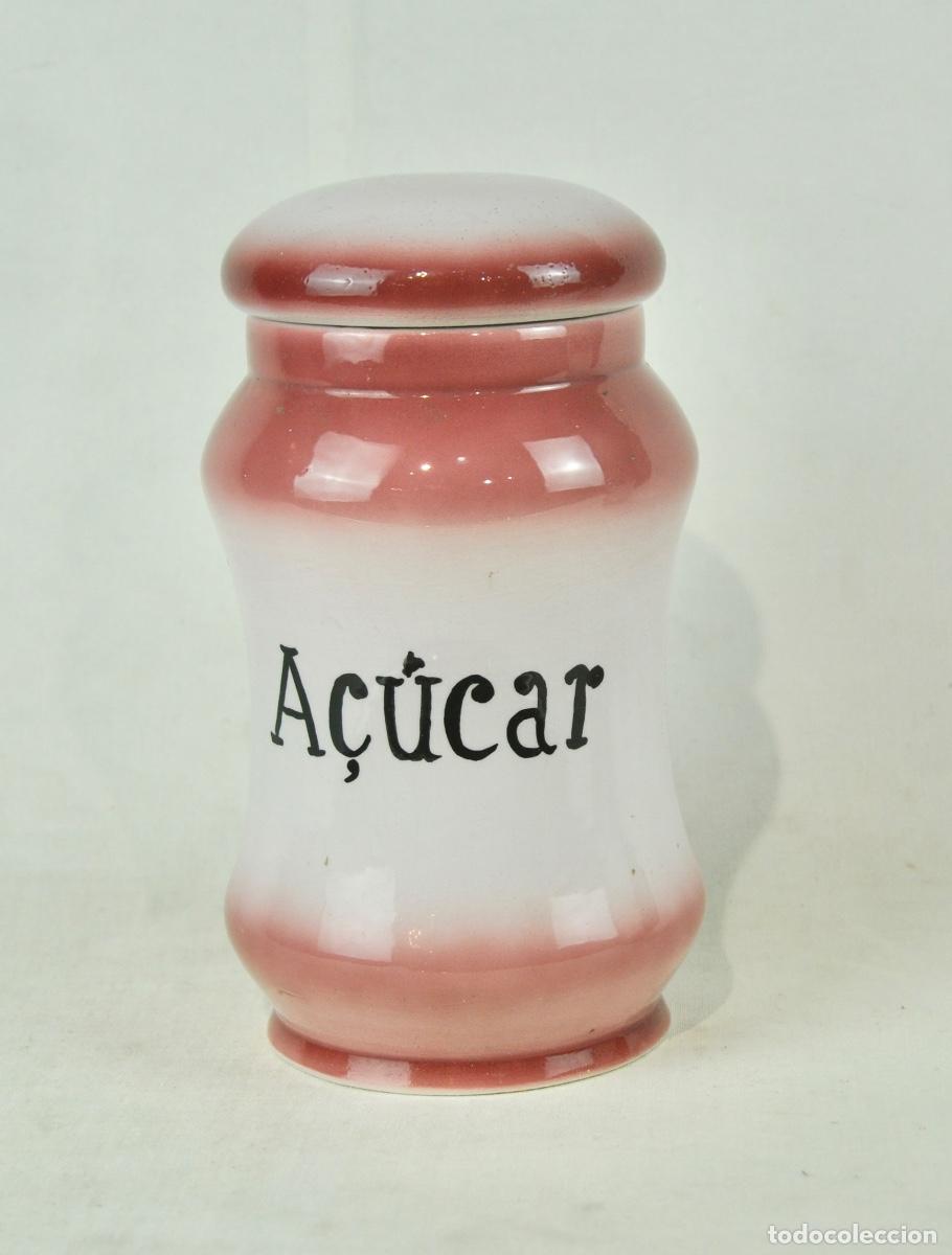 Vintage: Bote de cocina de porcelana azucar