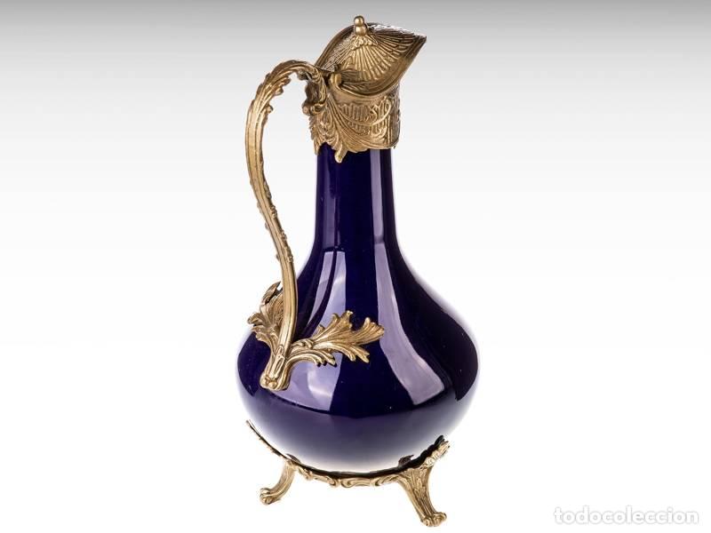 Vintage: Jarr&oacute;n de porcelana y bronce - Art Nouveau (1426)