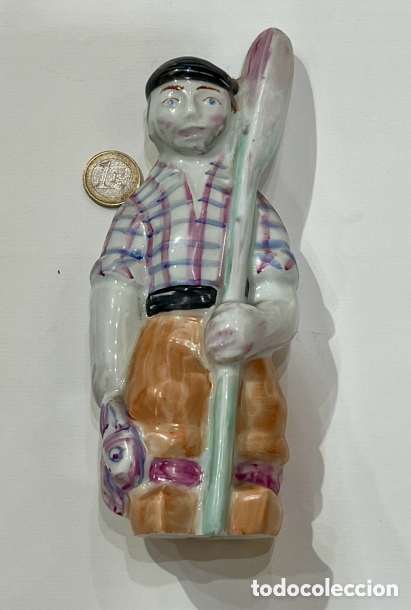Vintage: Figura. Pescador. Porcelana. CASTRO.