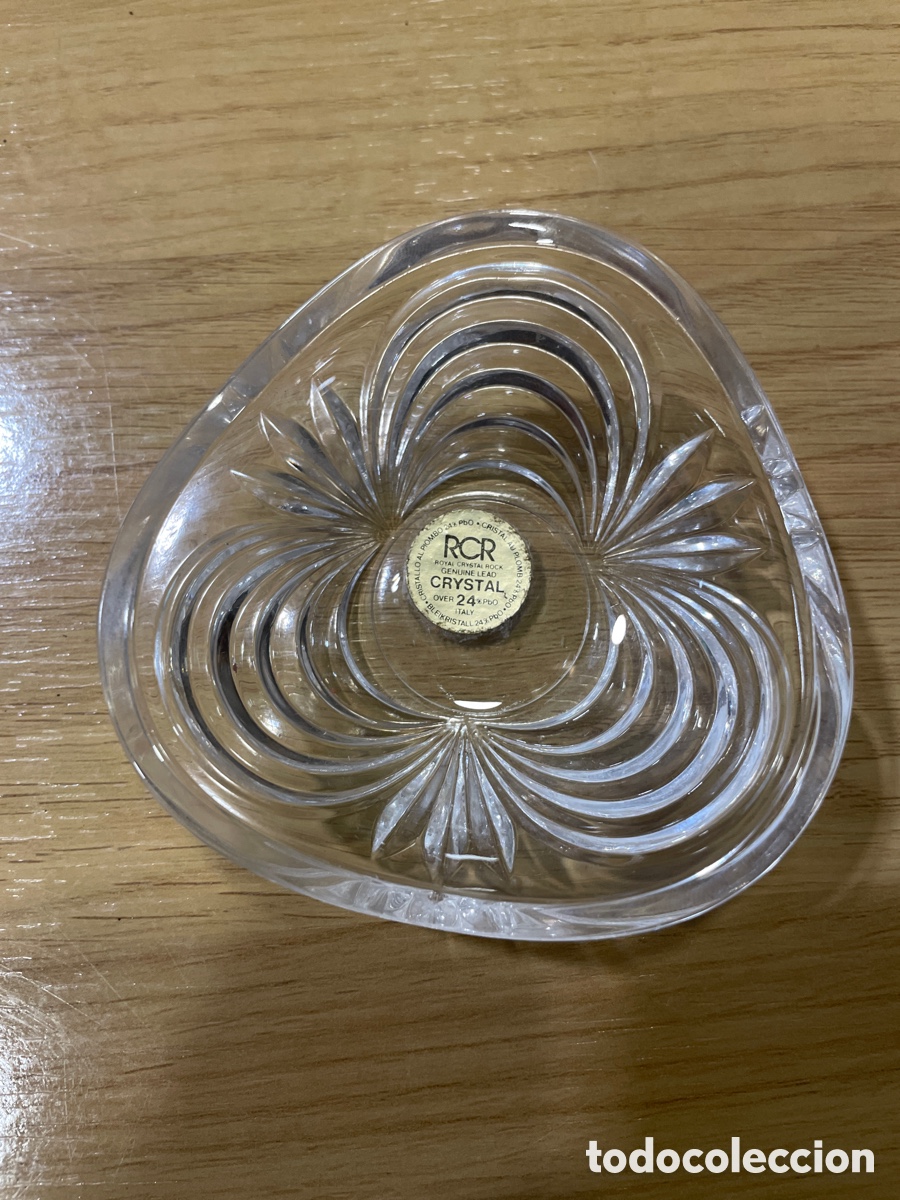 Vintage: Cuenco RCR ROYAL CRYSTAL ROCK ITALIA LEAD CRISTAL 24% PLOMO