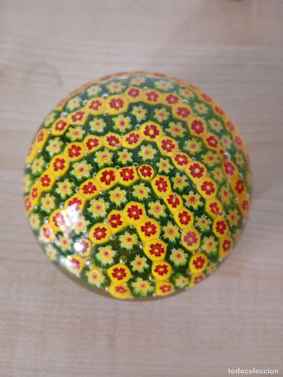 Vintage: PISAPAPELES DE CRISTAL MILLEFIORI