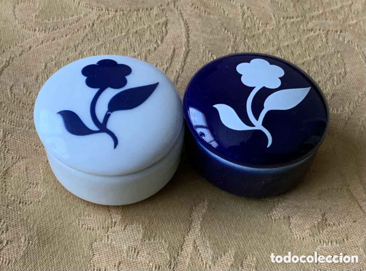 Vintage: 2 CAJAS DE PORCELANA D&Iacute;A Y NOCHE