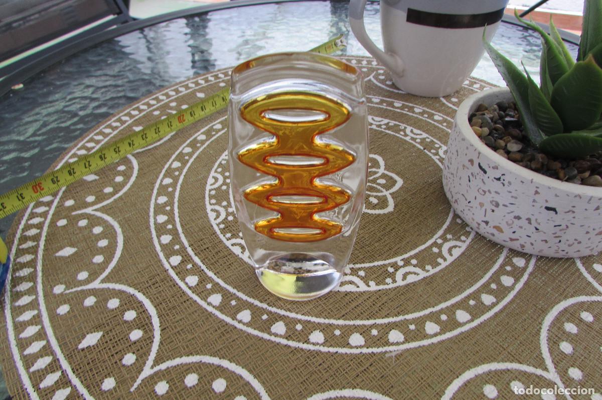 Vintage: RARA FIGURA ARTISTICA EN CRISTAL AMBAR