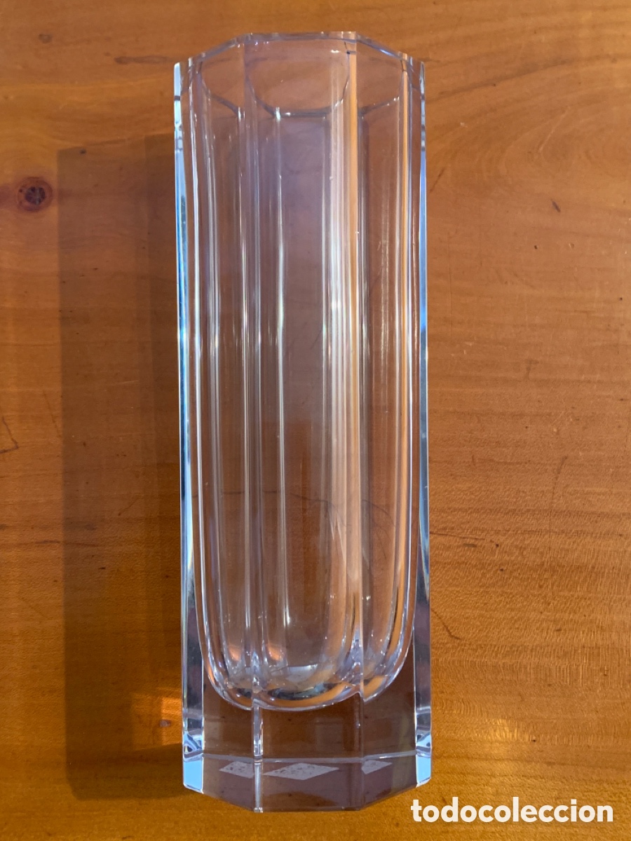 Vintage: Jarron de cristal afacetado