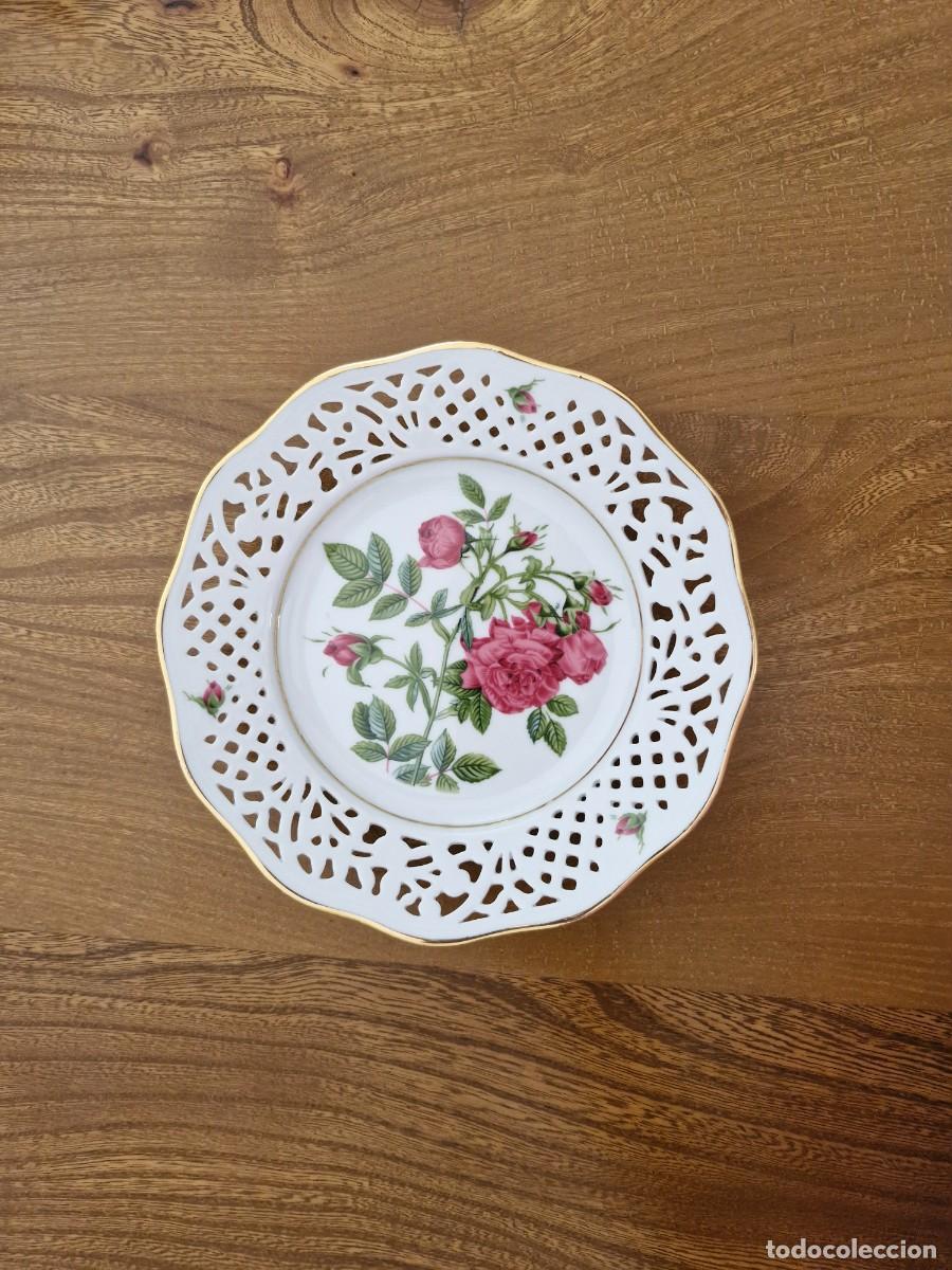 Vintage: PLATO PORCELANA ROYAL KENT COLECCION LES ROSES CLASIQUES ROSA RAPA