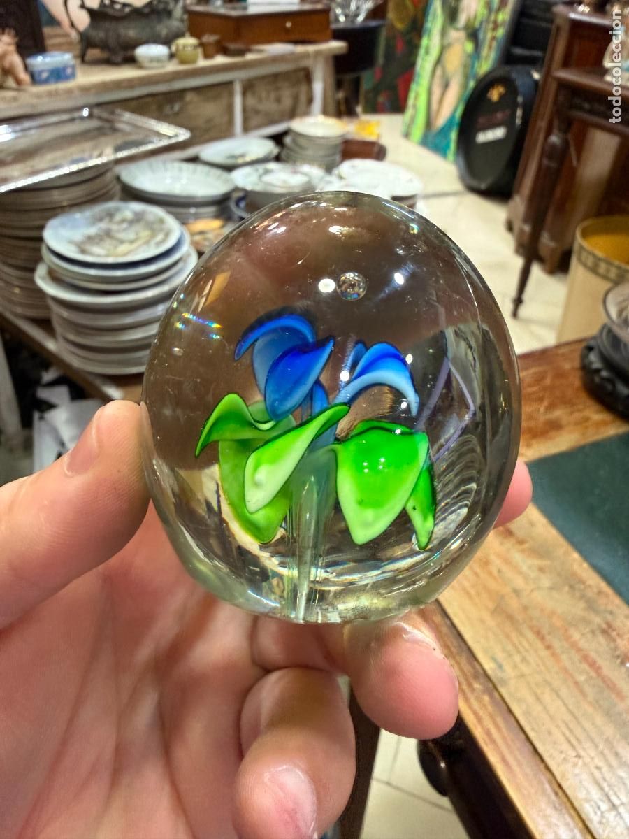 Vintage: BONITA BOLA CRISTAL DE MURANO - MEDIDA 7 CM