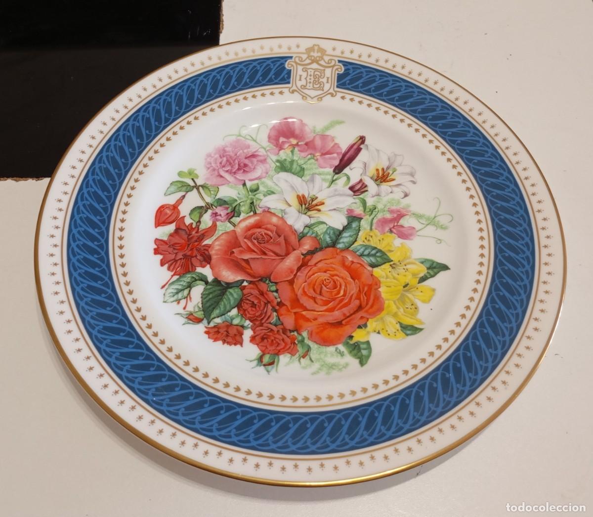Vintage: PLATO CONMEMORATIVO DE PORCELANA FINA&rdquo;ROYAL CELEBRATION BOQUET&rdquo;, HECHO POR ROYAL WORCESTER, VINTAGE
