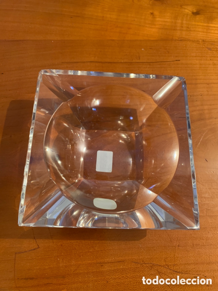 Vintage: Cenicero de cristal de Bohemia