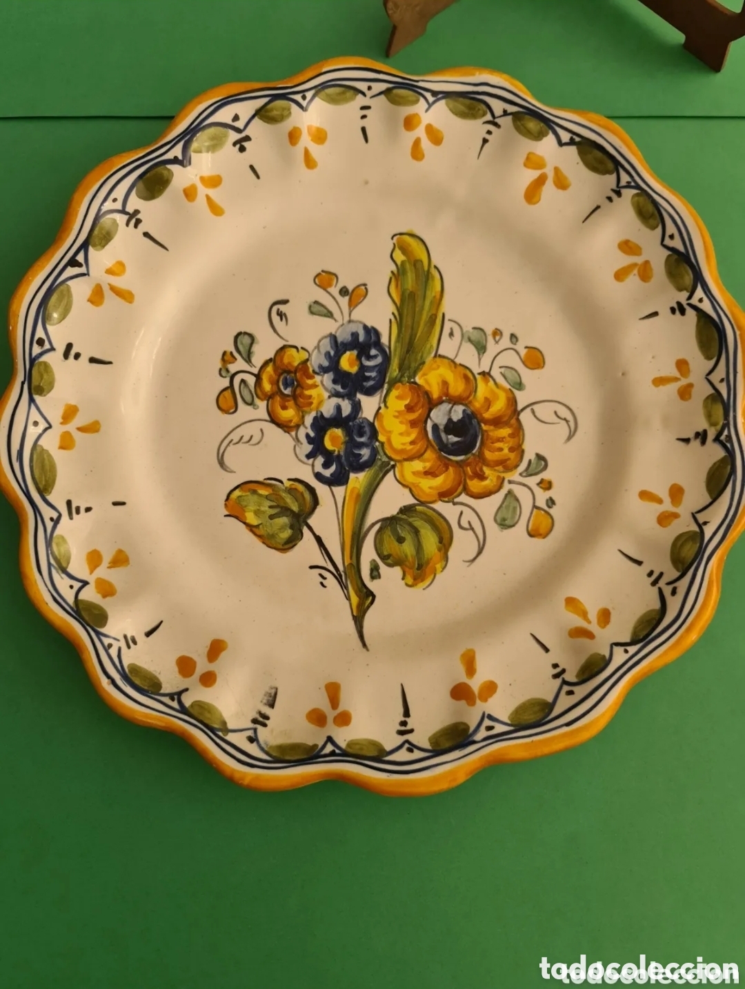 Vintage: Plato cer&aacute;mica decoraci&oacute;n. NIAVE (TALAVERA)