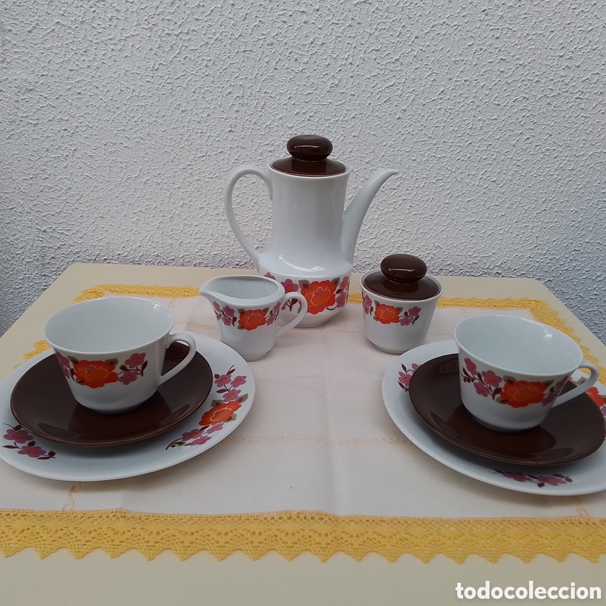 Vintage: Juego de caf&eacute; Seltmann Weiden Bavaria de Porcelana