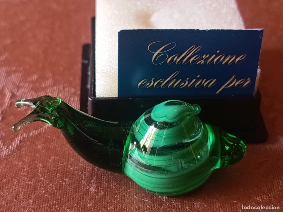 Vintage: CARACOL DE COLECCI&Oacute;N FABBRI EDITORI DE CRISTAL DE MURANO. A&Ntilde;OS 80-90