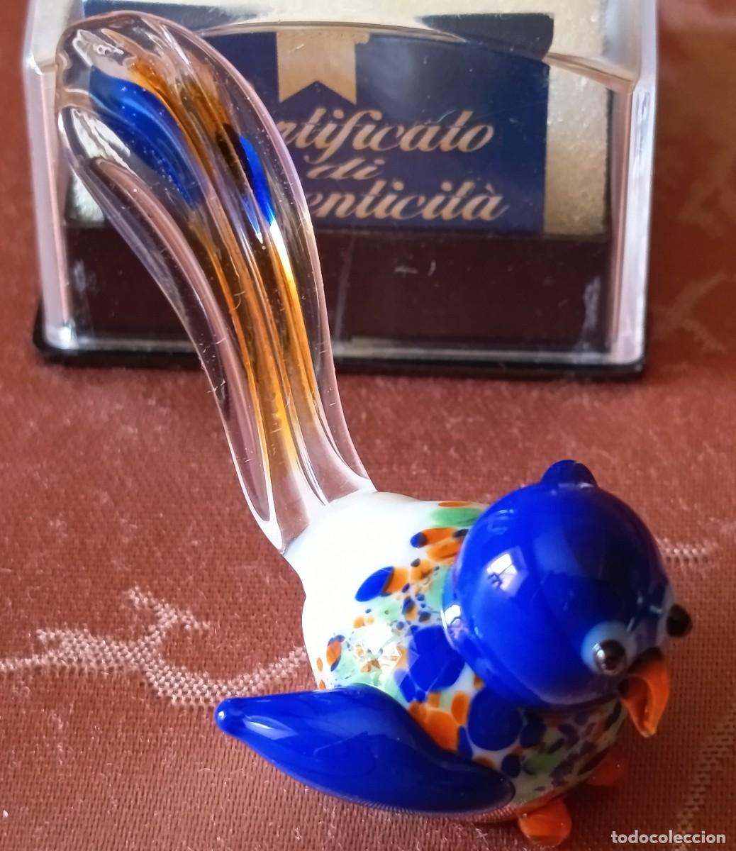 Vintage: AVE DE COLECCI&Oacute;N FABBRI EDITORI DE CRISTAL DE MURANO. A&Ntilde;OS 80-90
