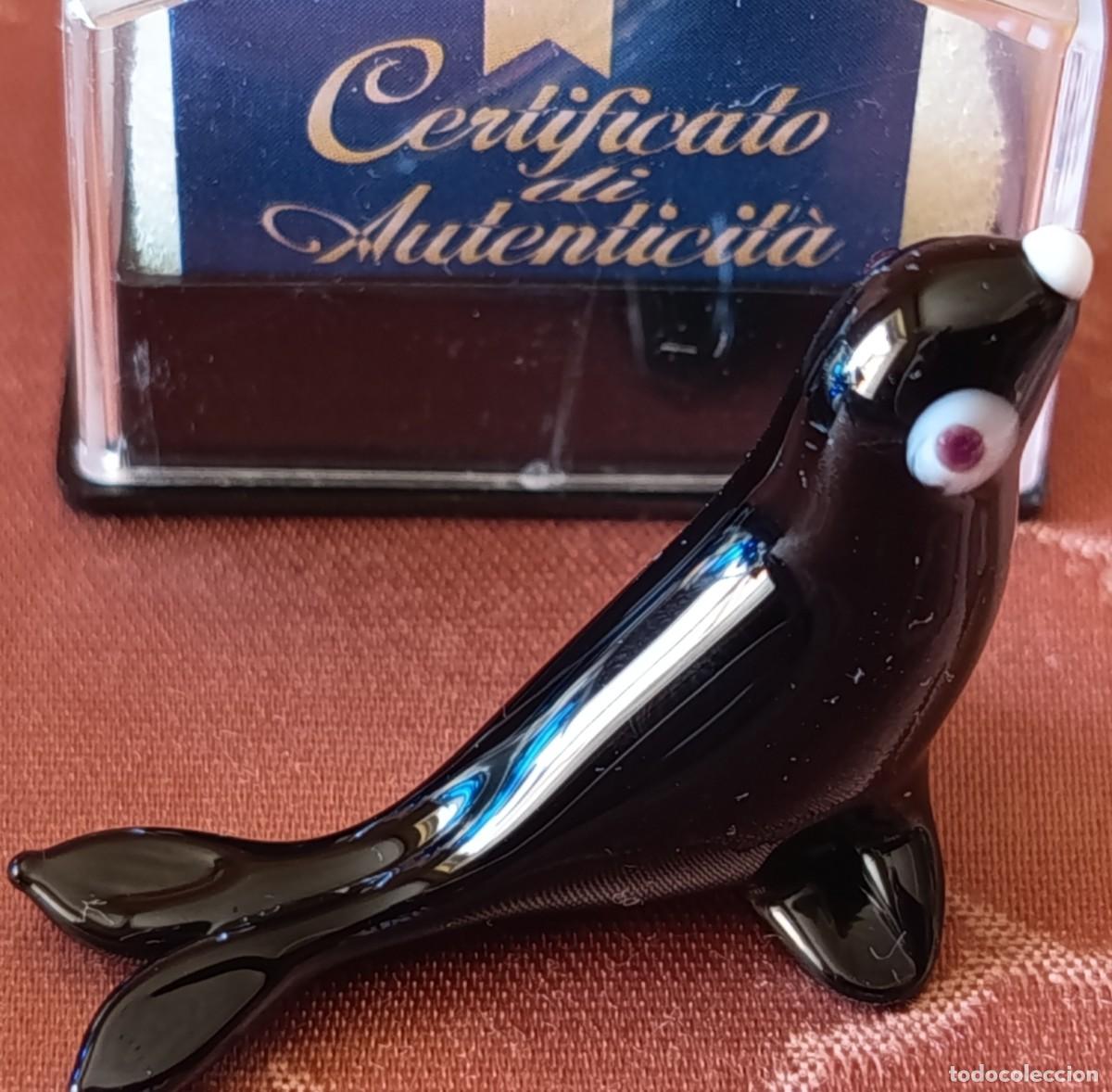 Vintage: FOCA DE COLECCI&Oacute;N FABBRI EDITORI DE CRISTAL DE MURANO. A&Ntilde;OS 80-90