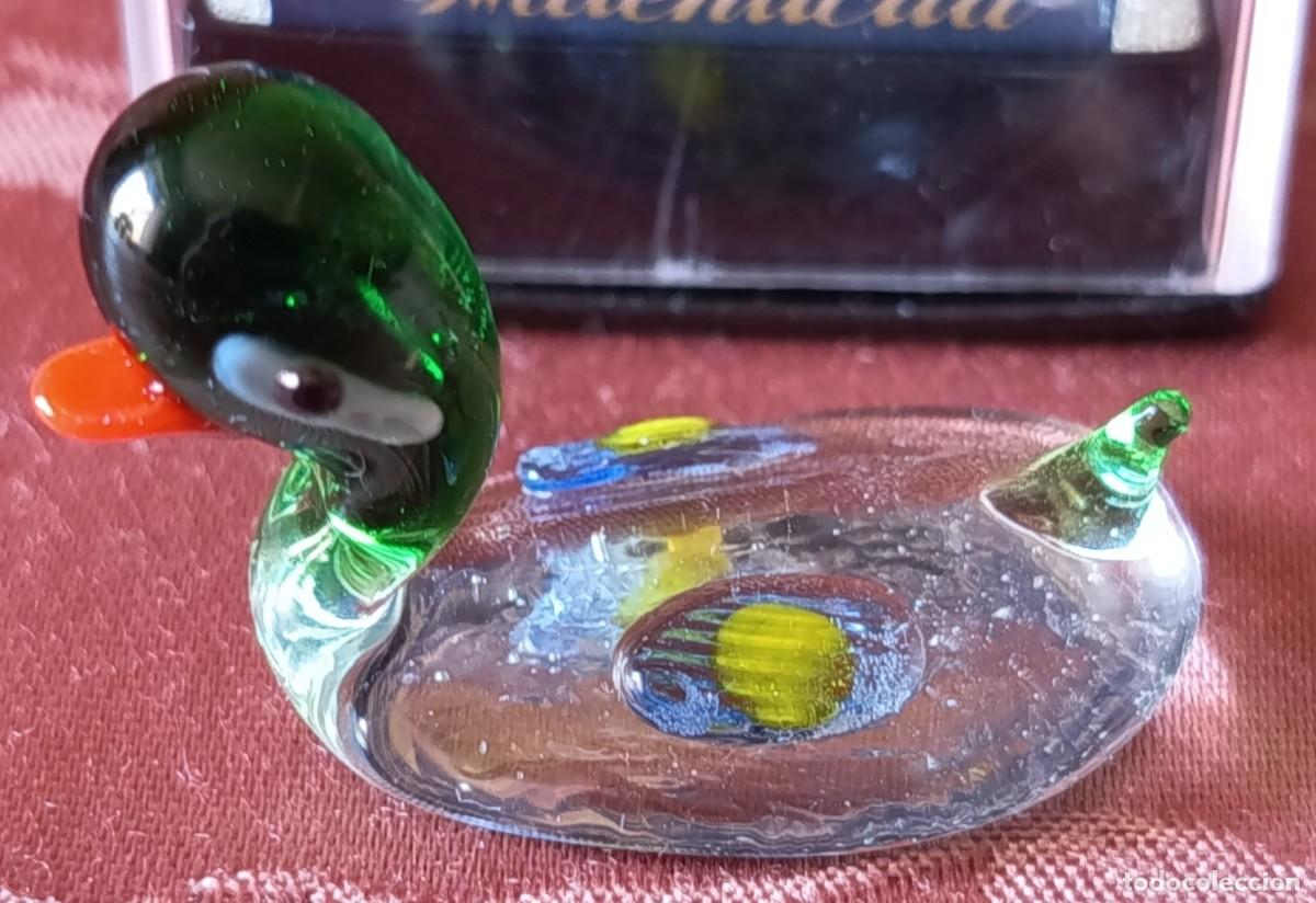 Vintage: PATO DE COLECCI&Oacute;N FABBRI EDITORI DE CRISTAL DE MURANO. A&Ntilde;OS 80-90