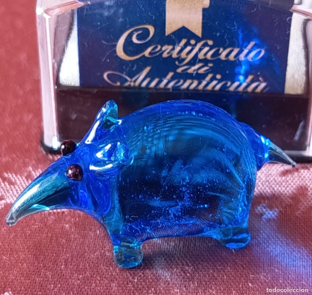 Vintage: TAPIR DE COLECCI&Oacute;N FABBRI EDITORI DE CRISTAL DE MURANO. A&Ntilde;OS 80-90