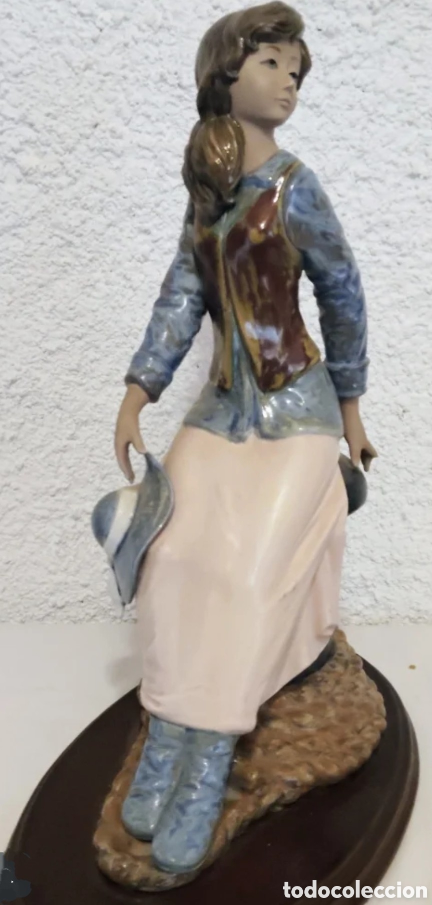 Vintage: Gran figura de porcelana espa&ntilde;ola TENGRA.