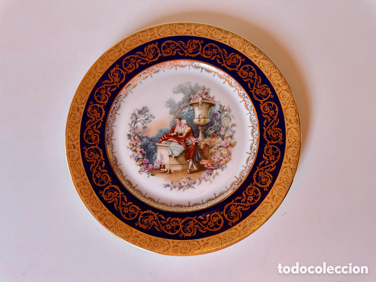 Vintage: ANTIGUO PLATO DE LIMOGES 25cm.