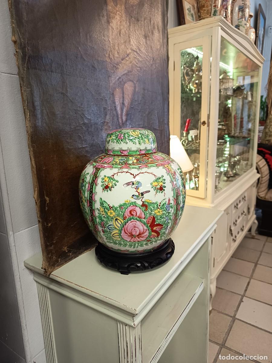 Vintage: Gran tibor porcelana Macao