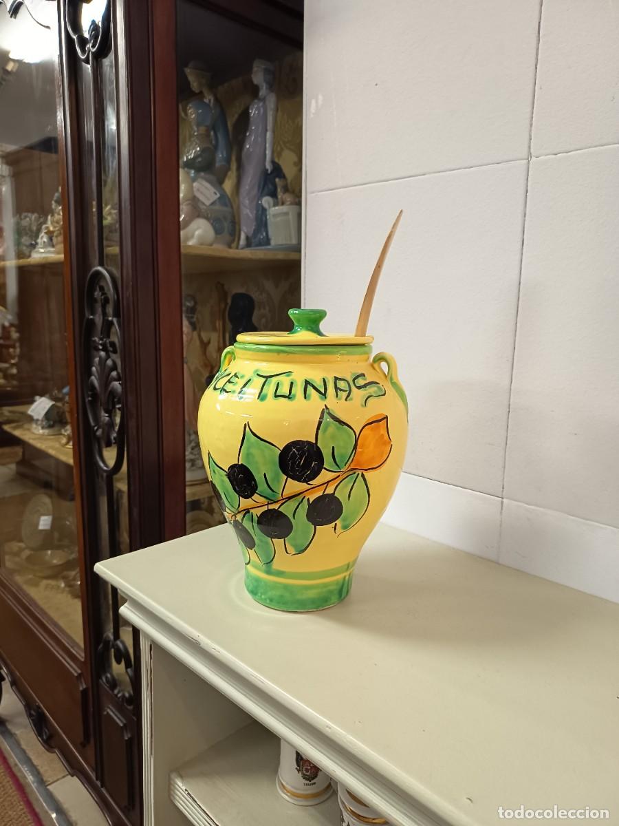 Vintage: Tibor cer&aacute;mica Aceitunas
