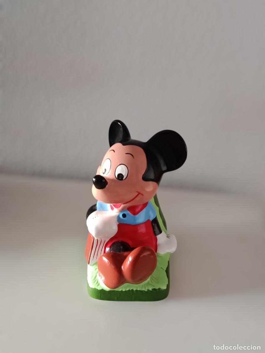 Vintage: Sujetalibros Mickey Mouse vintage ceramica &ndash; Figura decorativa de colecci&oacute;n