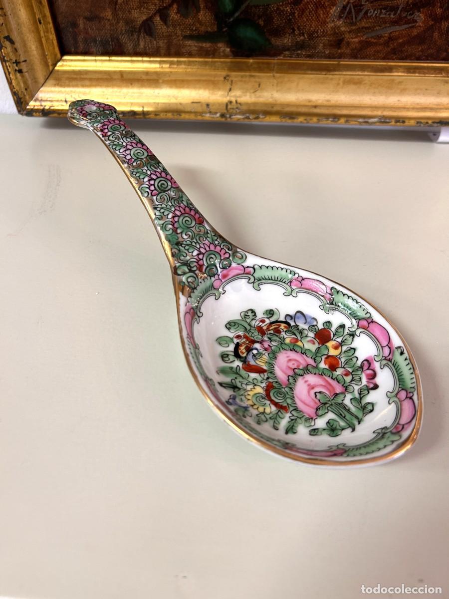 Vintage: Cuchara porcelana Macao