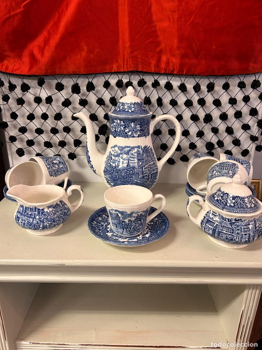 Vintage: Juego Caf&eacute; cer&aacute;mica Inglesa