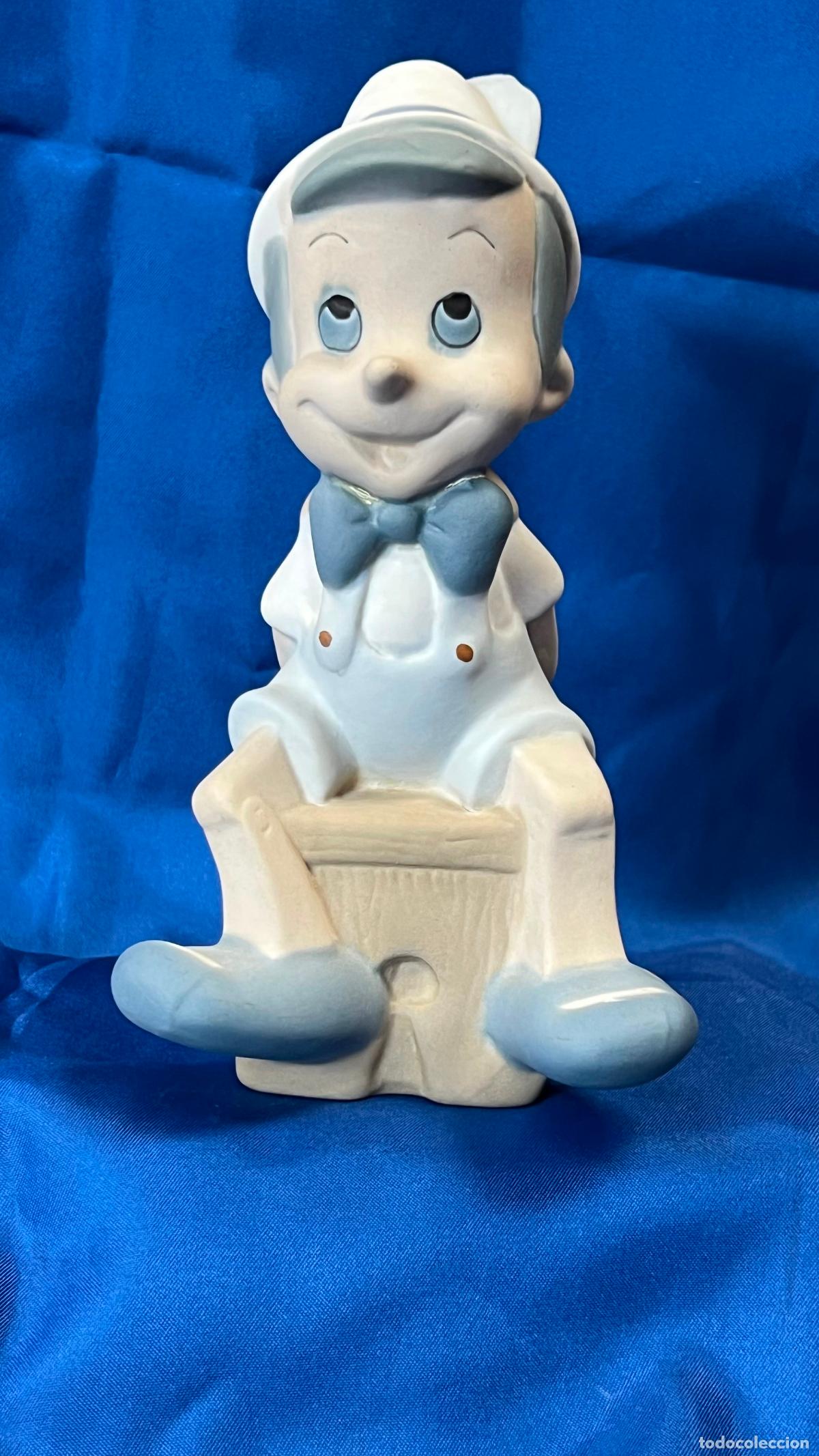 Vintage: Antigua Figura de Pinocho en Porcelana / Cer&aacute;mica Biscuit. Walt Disney Productions. C. 1970 - 1980