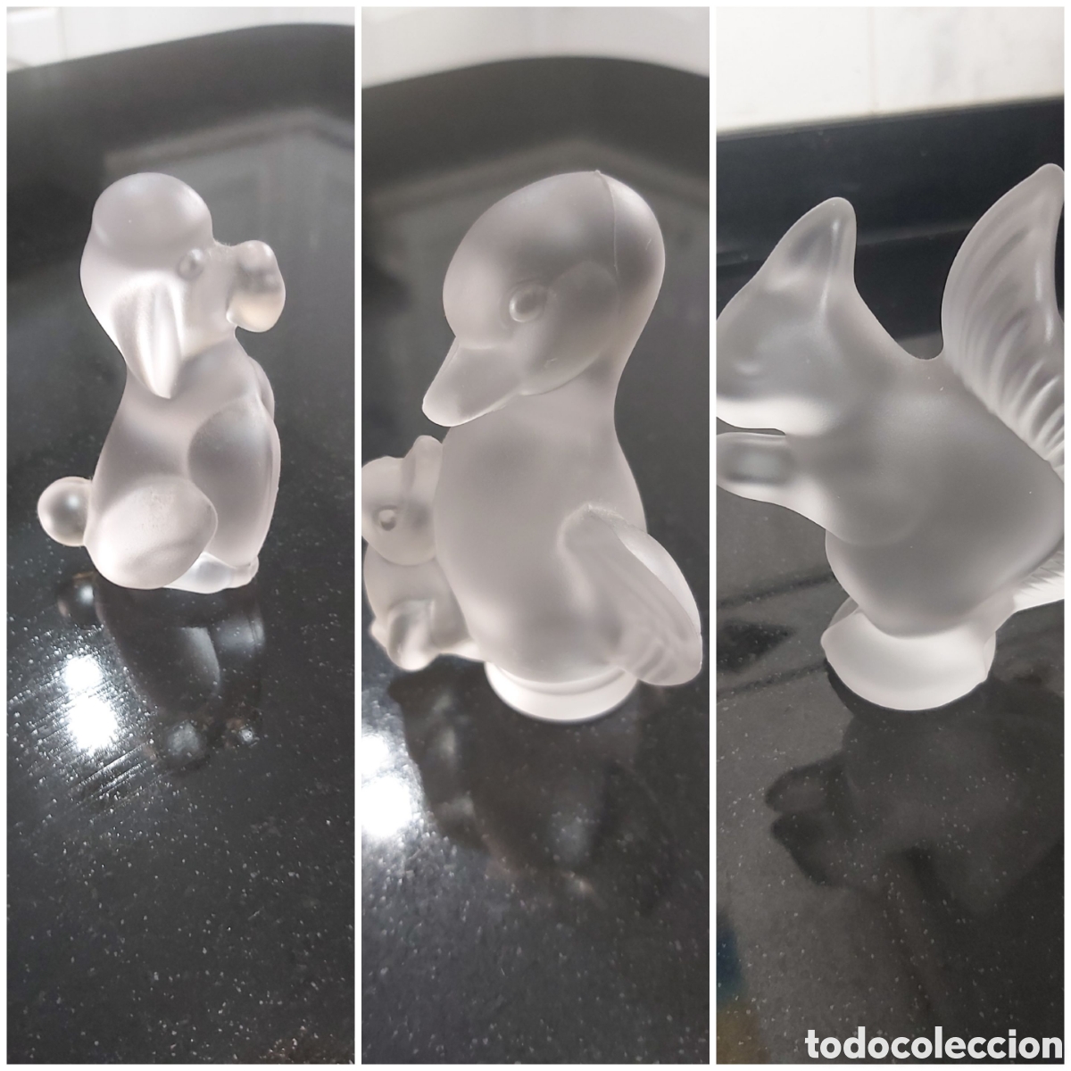 Vintage: Lote Figuras Cristal Esmerilado S&egrave;vres