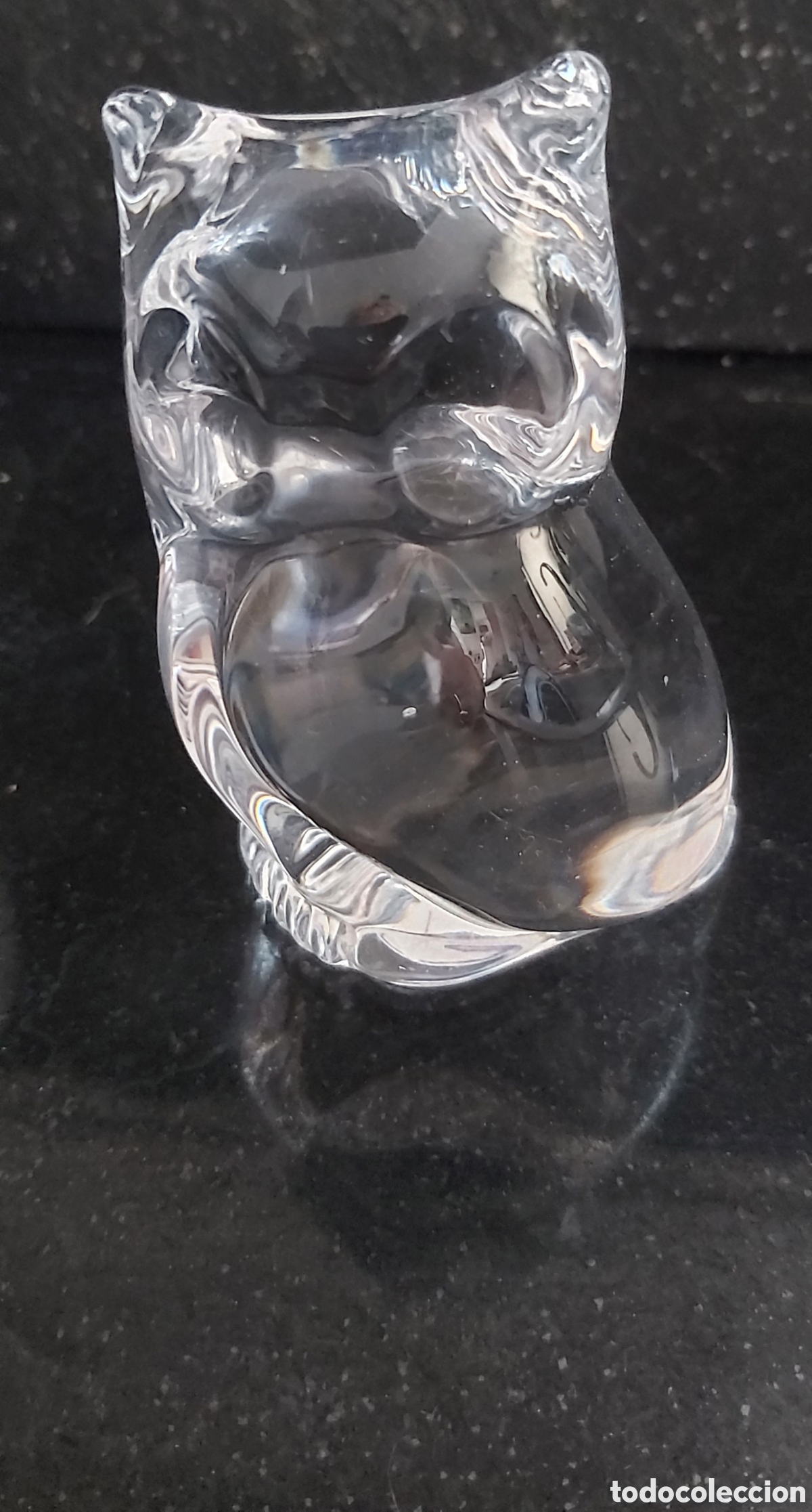 Vintage: B&uacute;ho Escult&oacute;rico en Cristal de Plomo de Manufactura Real de Saint-Louis Francia