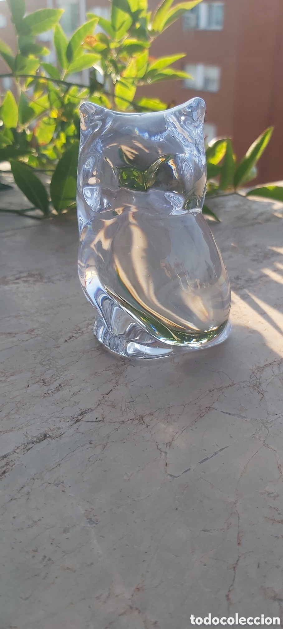 Vintage: B&uacute;ho Escult&oacute;rico en Cristal de Plomo de Manufactura Real de Saint-Louis Francia