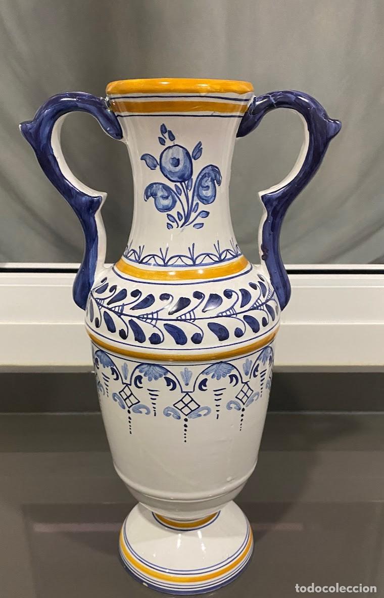 Vintage: Jarron decorativo ceramica Talavera